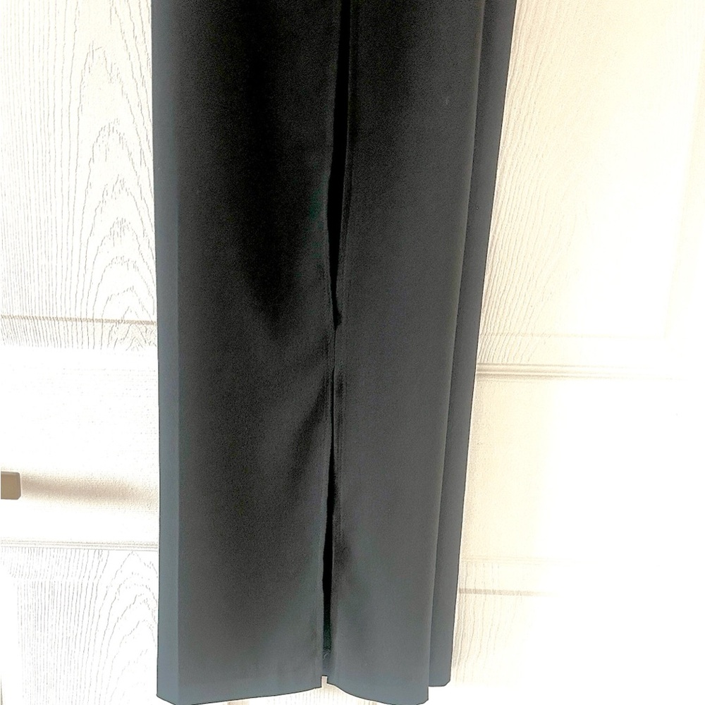 CACHE Dressy Black Pants Sides Slits Trousers Size 10